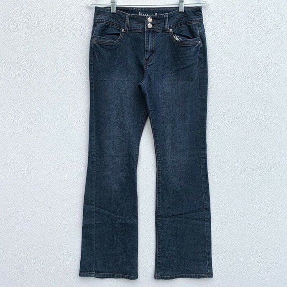 Elegant Women Jeans Size 10 Blue‎ Boot Cut Mid Rise - Picture 1 of 7